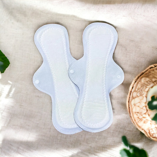 Dúo toallas nocturna 36 cms minky blanco