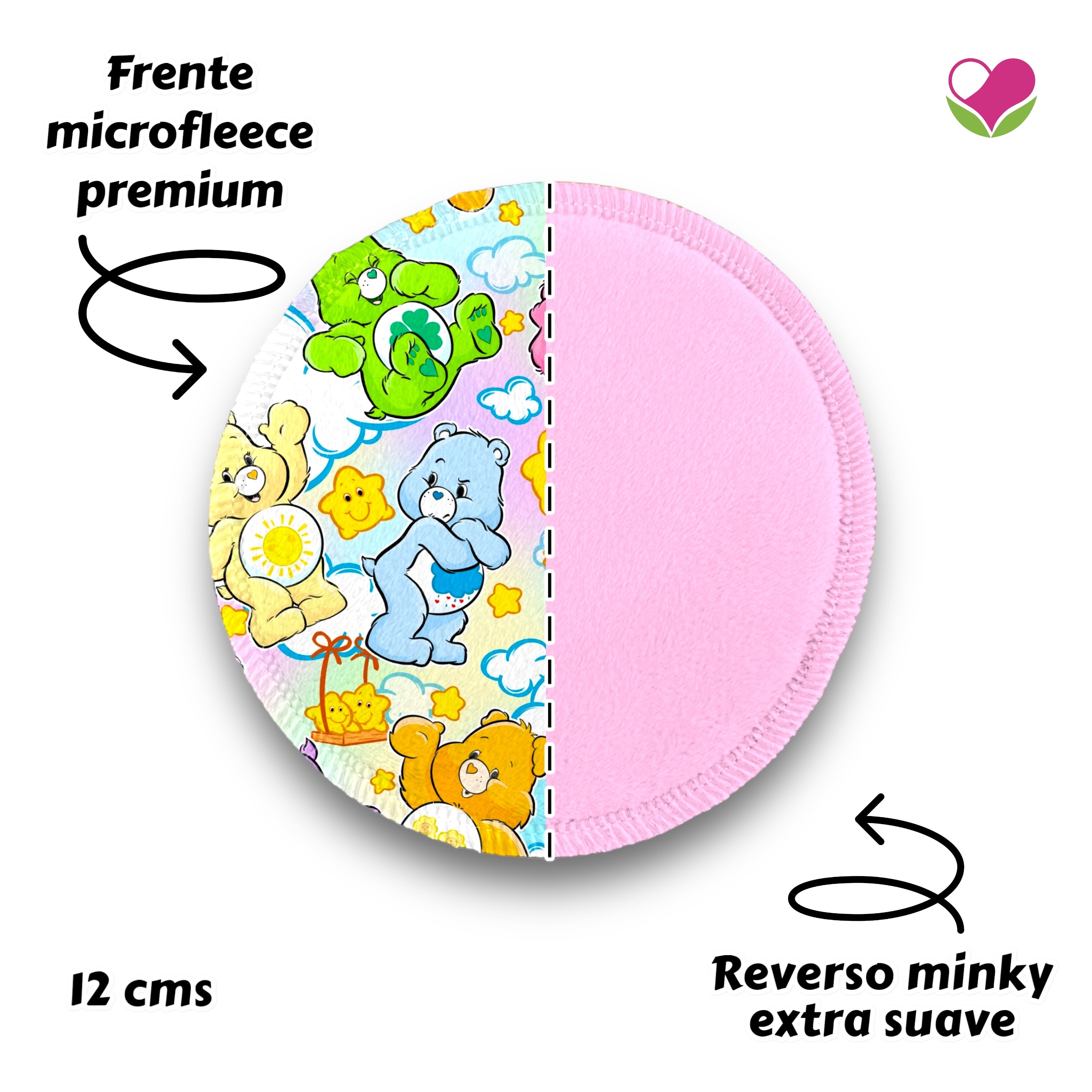 Desmaquillantes ositos cariñositos pack 5 piezas 12 cms