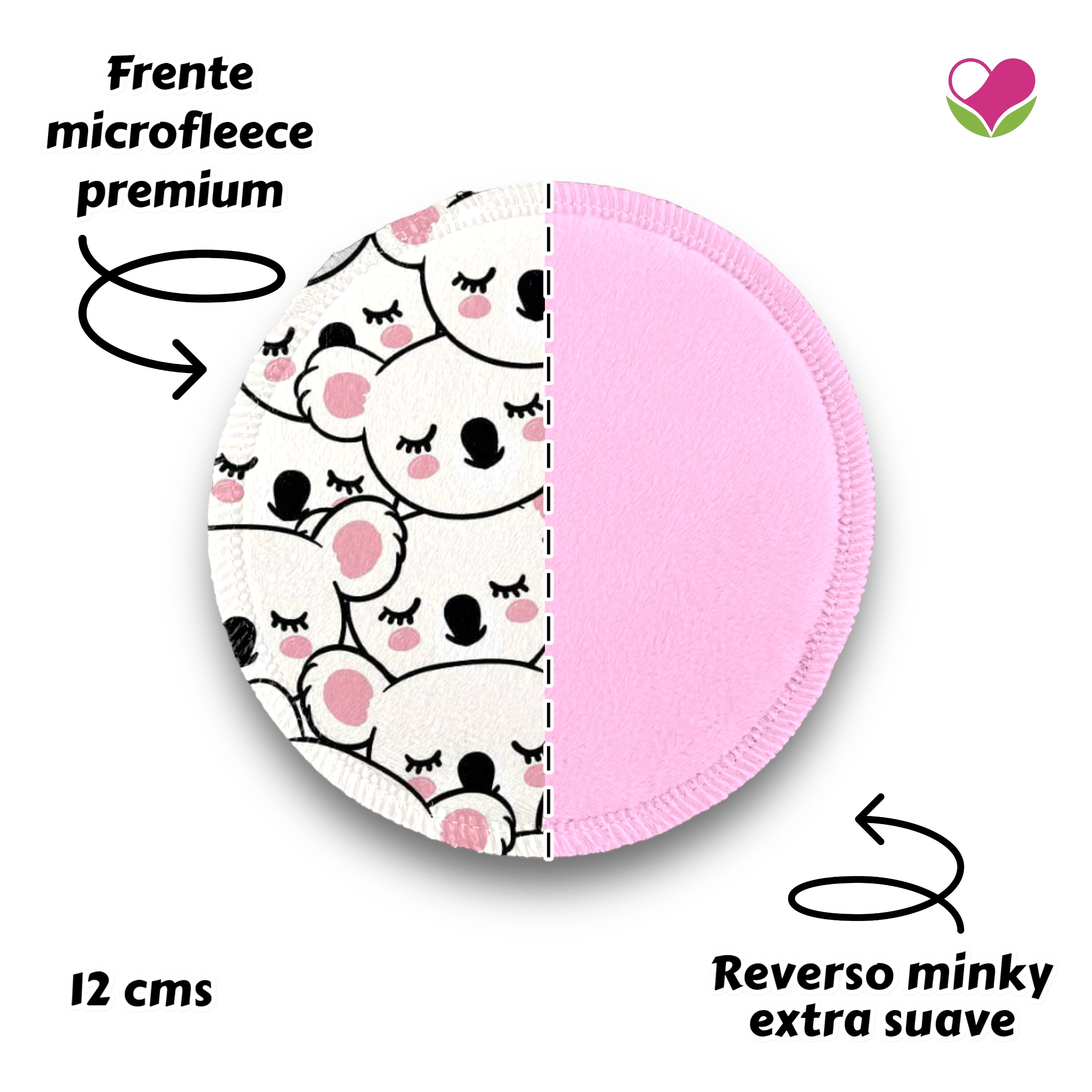 Desmaquillantes ositos dormilones pack 5 piezas 12 cms