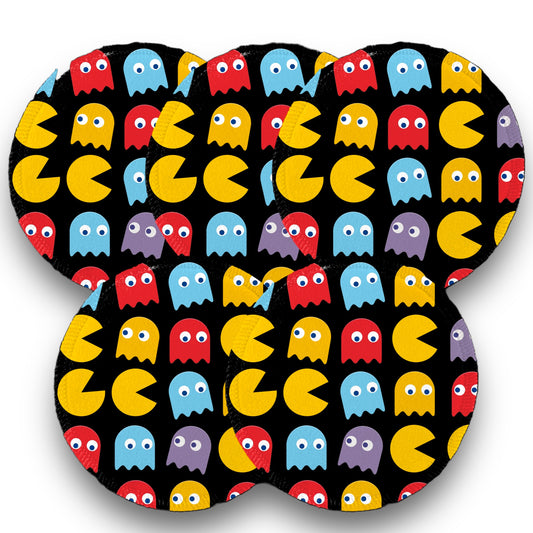 Desmaquillantes pac man pack 5 piezas 12 cms