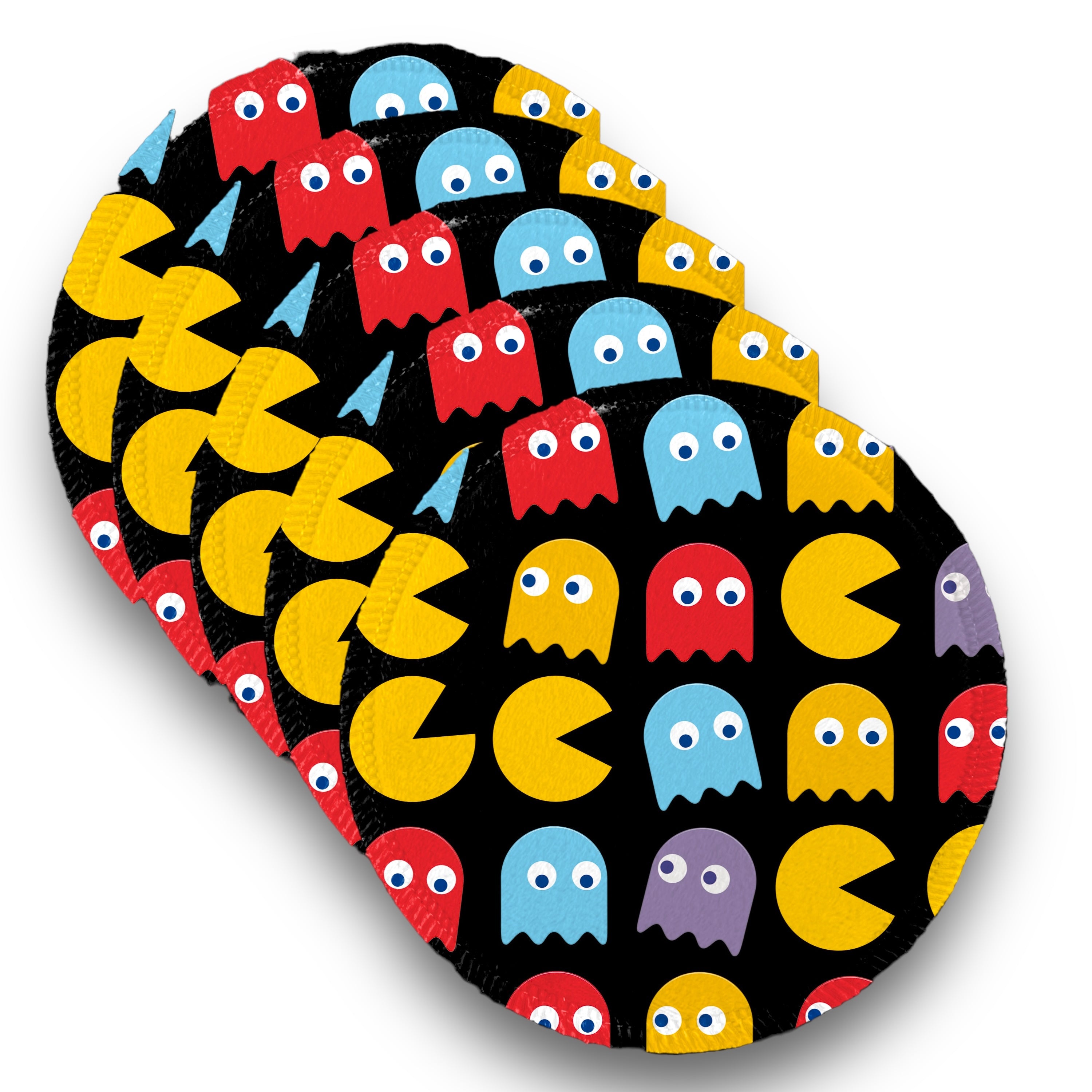 Desmaquillantes pac man pack 5 piezas 12 cms