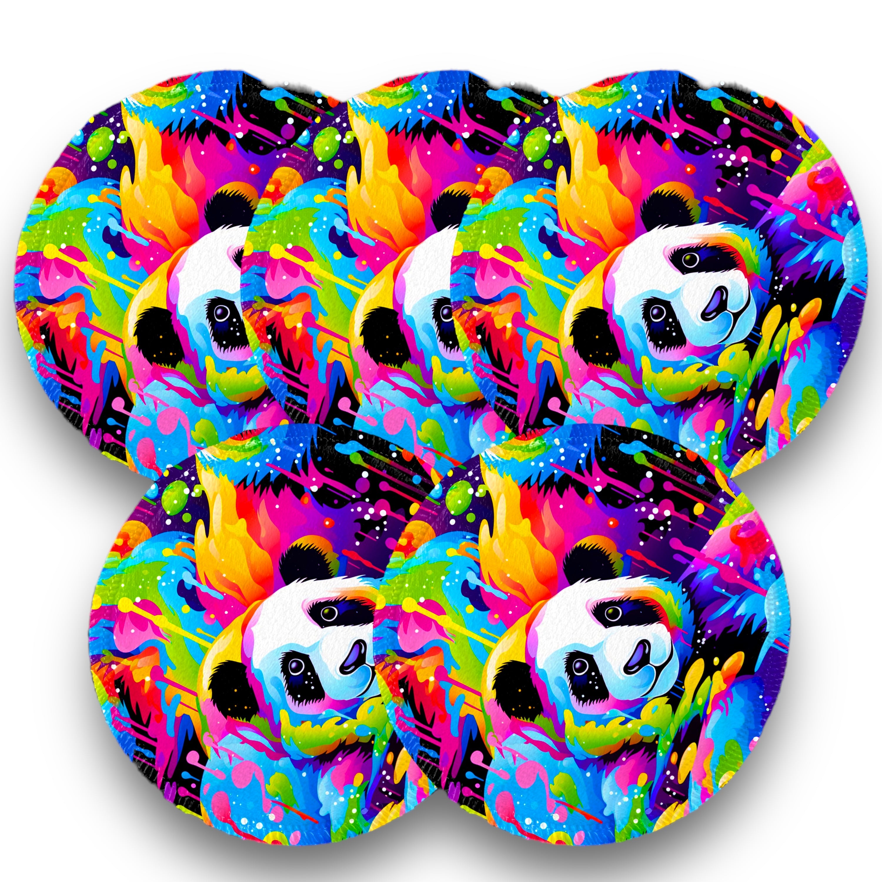 Desmaquillantes panda nuevo pack 5 piezas 12 cms