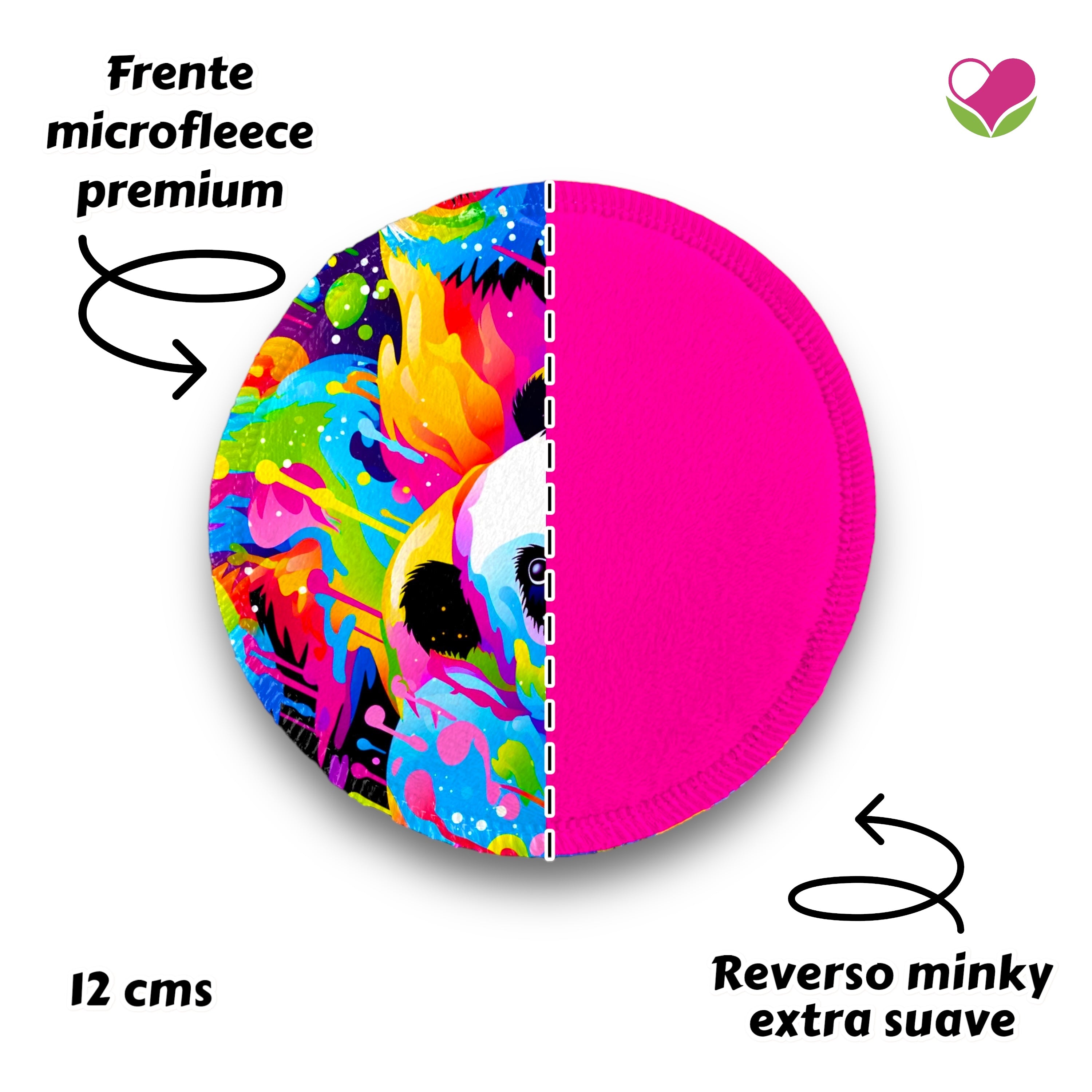 Desmaquillantes panda nuevo pack 5 piezas 12 cms