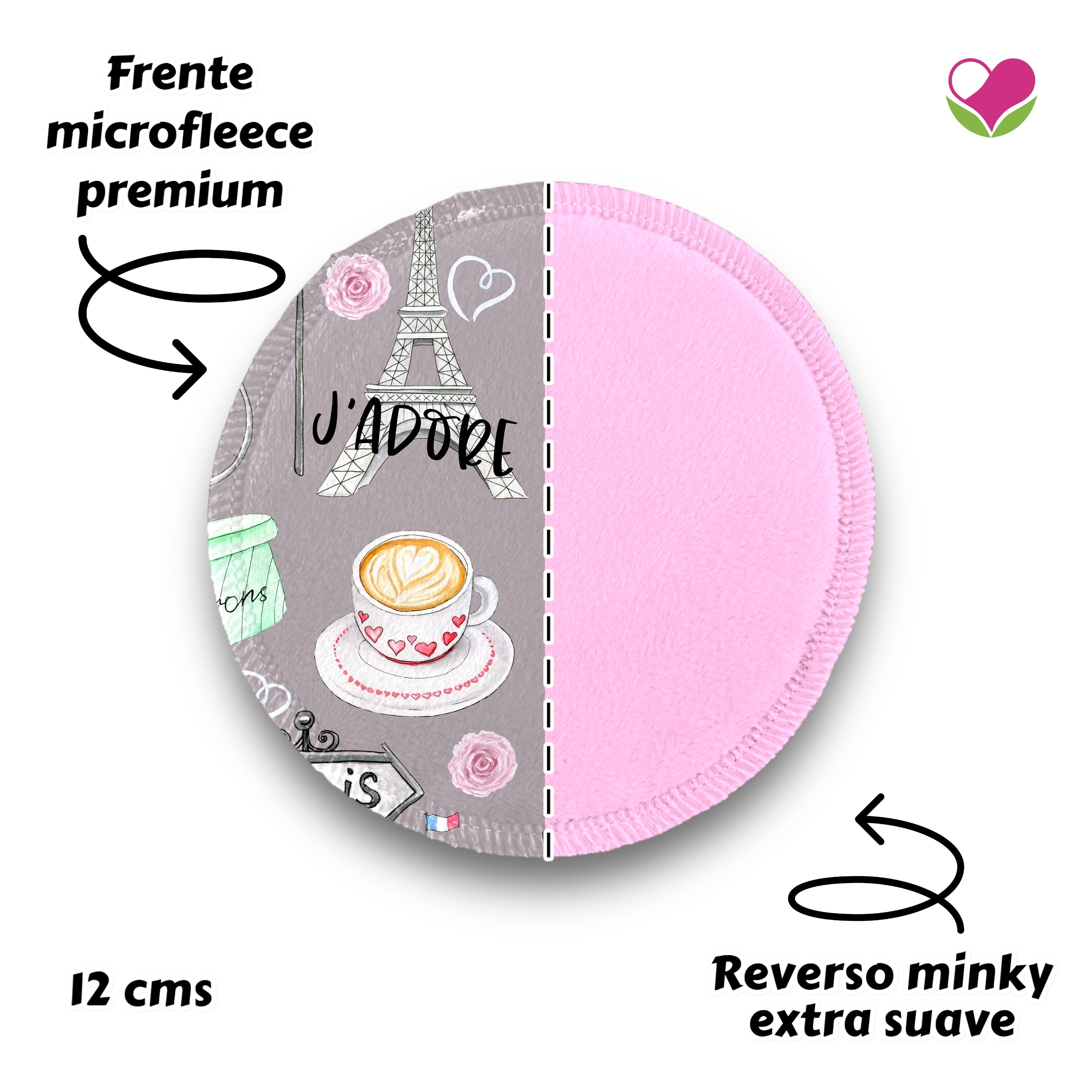 Desmaquillantes paris my love pack 5 piezas 12 cms