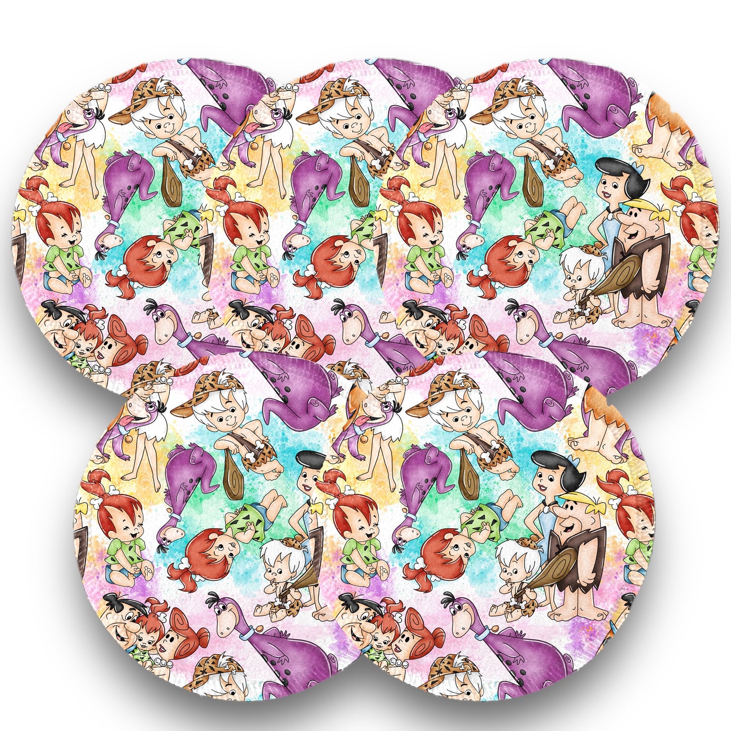 Desmaquillantes picapiedra pack 5 piezas 12 cms