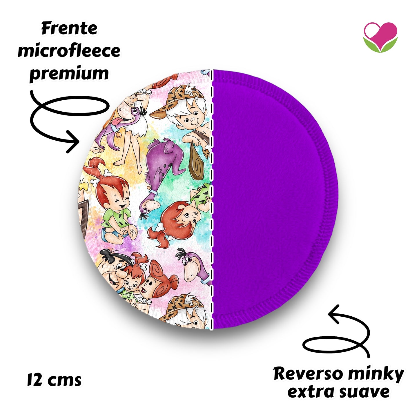 Desmaquillantes picapiedra pack 5 piezas 12 cms