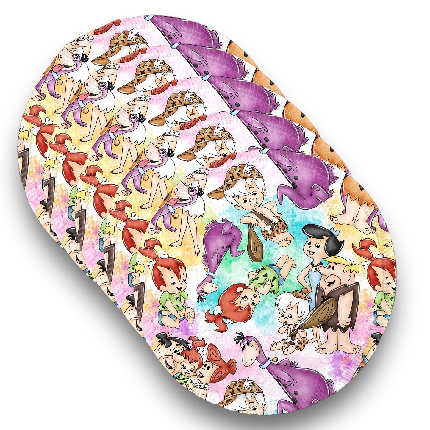 Desmaquillantes picapiedra pack 5 piezas 12 cms