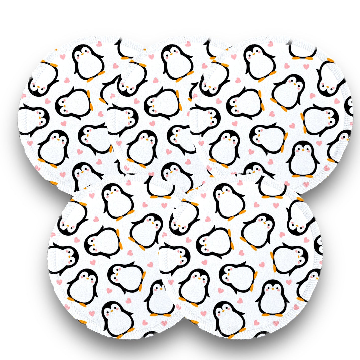 Desmaquillantes pingüinos pack 5 piezas 12 cms