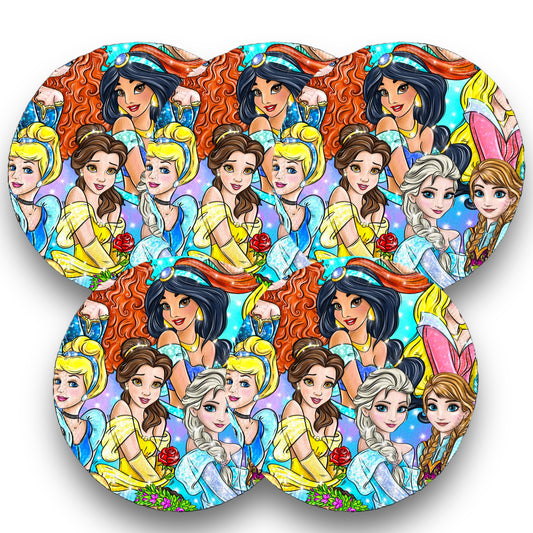 Desmaquillantes princesas agua pack 5 piezas 12 cms