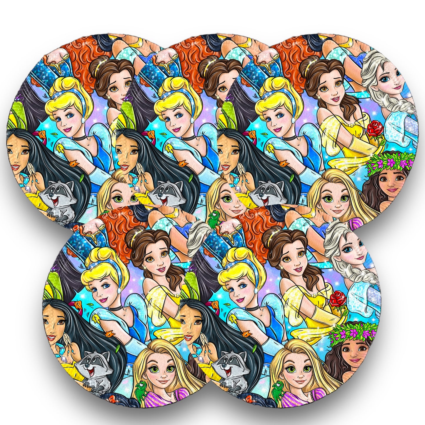 Desmaquillantes princesas agua pack 5 piezas 12 cms