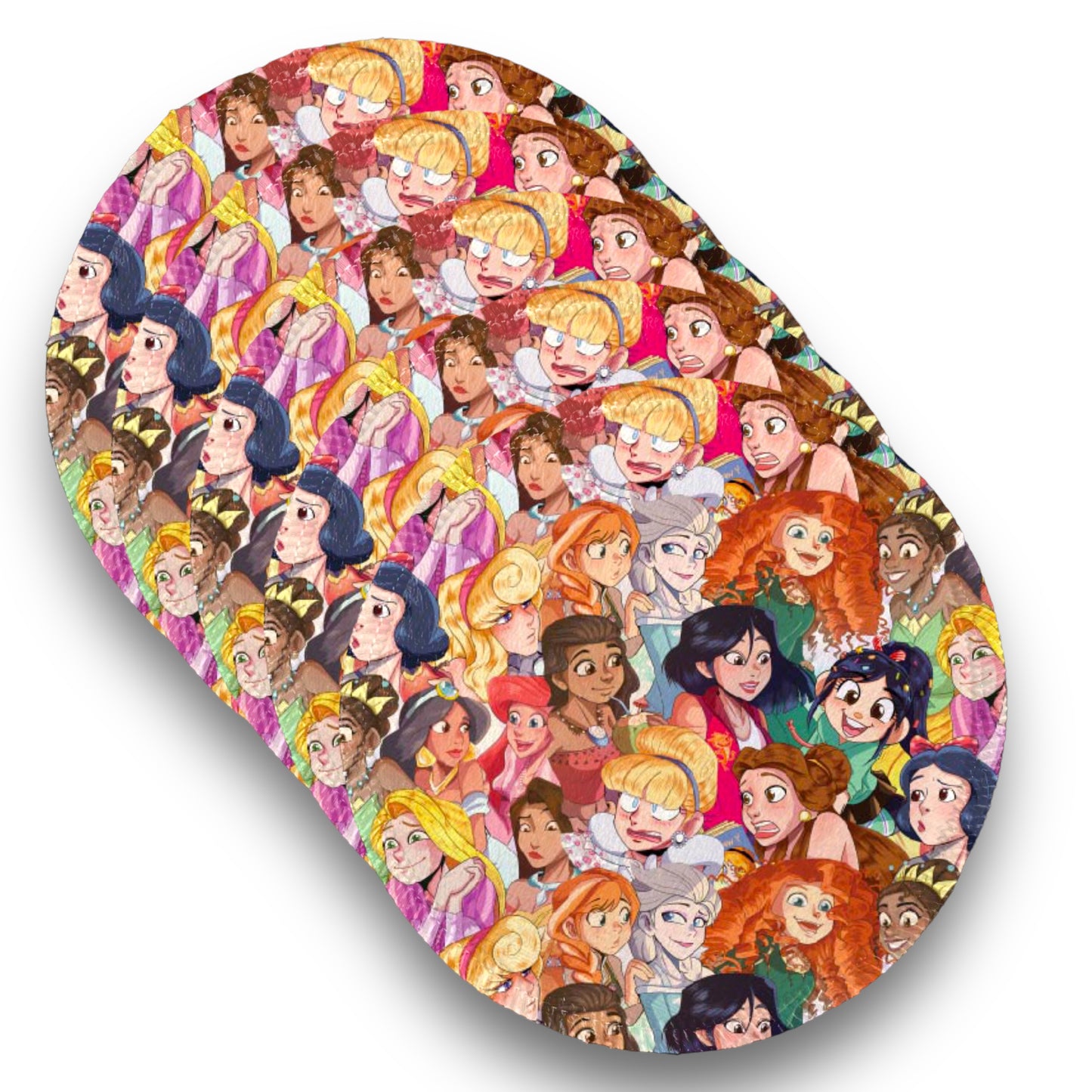 Desmaquillantes princesas muecas pack 5 piezas 12 cms