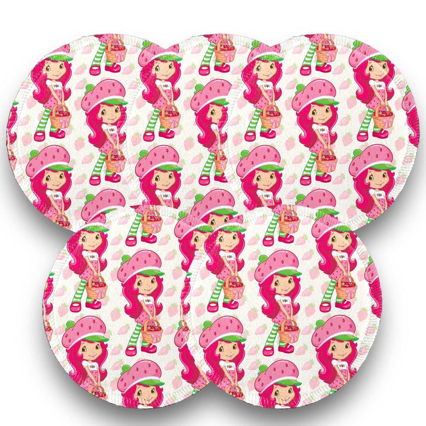 Desmaquillantes rosita fresita pack 5 piezas 12 cms