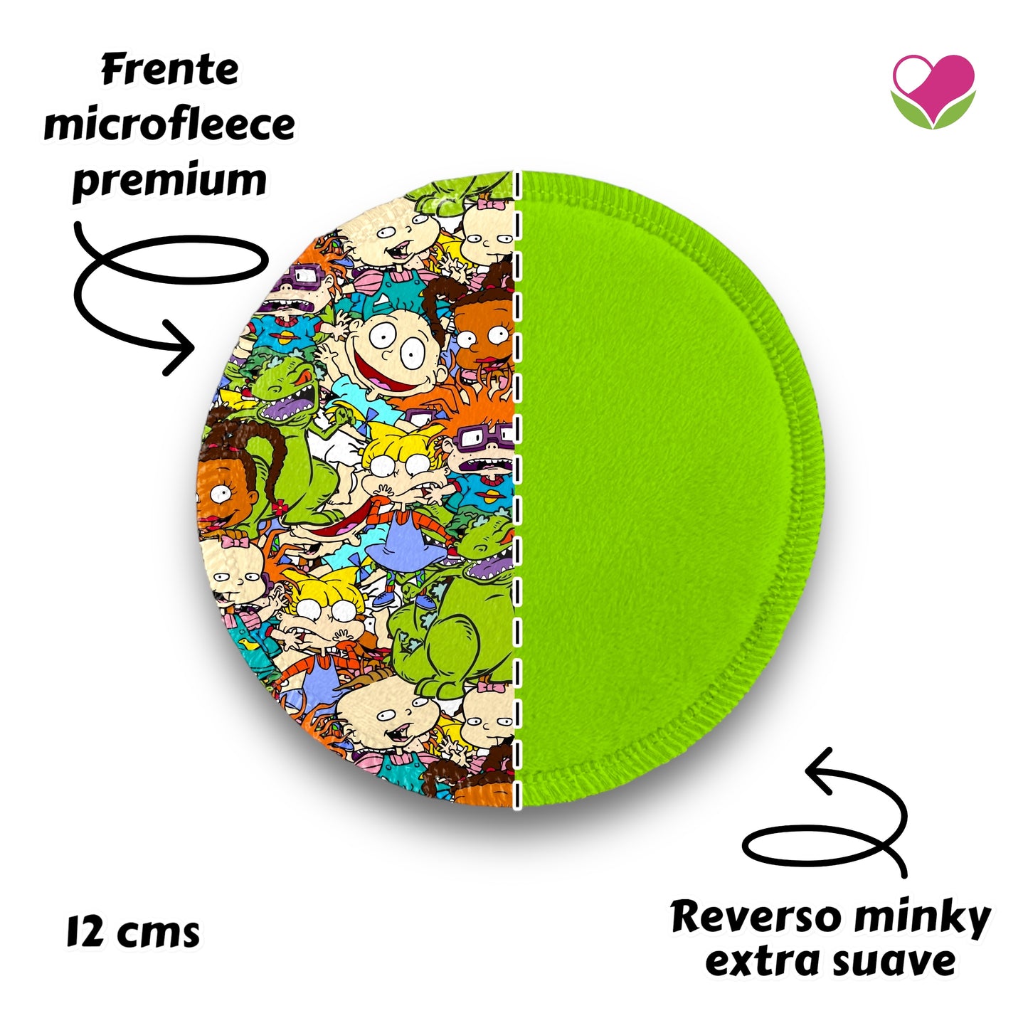 Desmaquillantes rugrats pack 5 piezas 12 cms