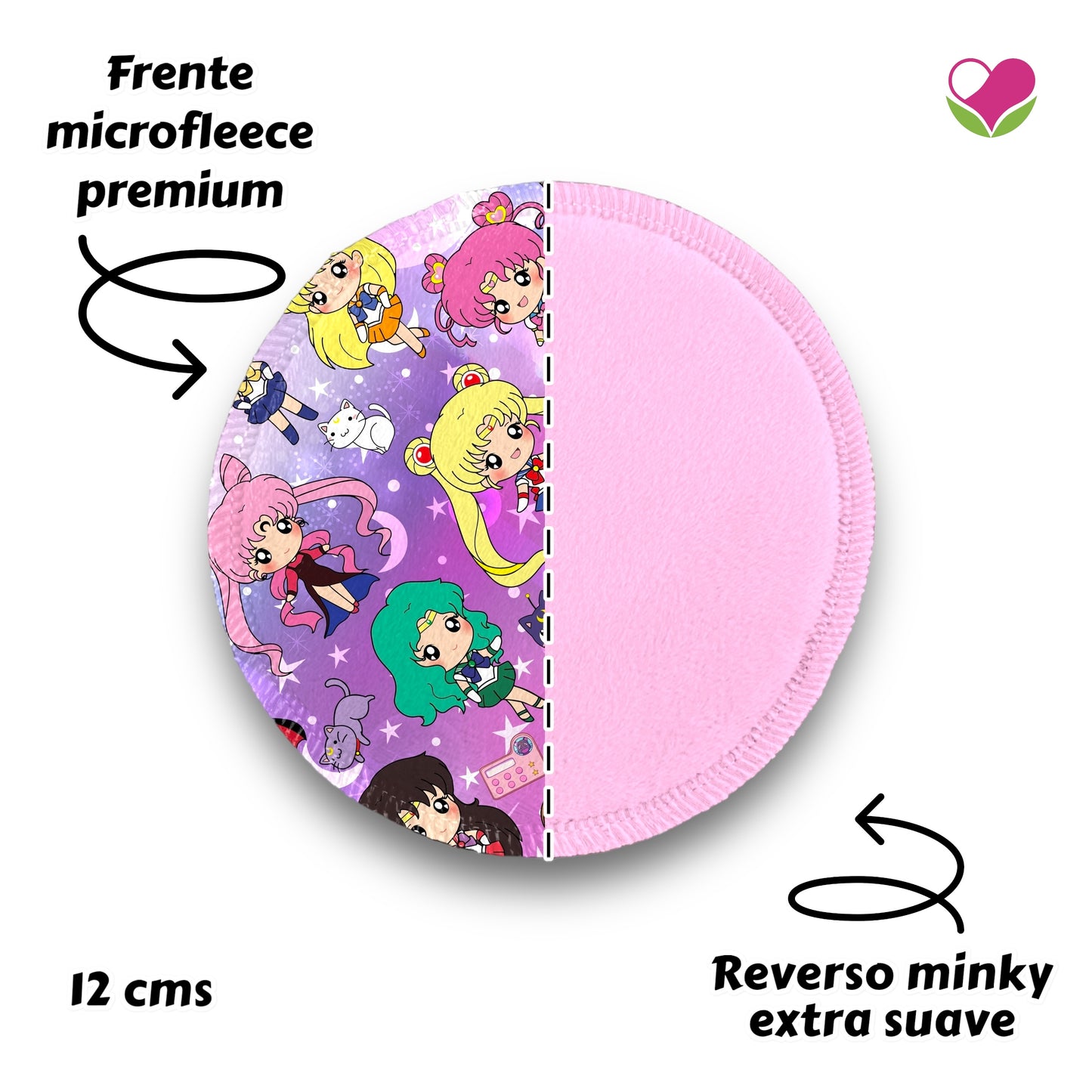 Desmaquillantes sailor moon pack 5 piezas 12 cms