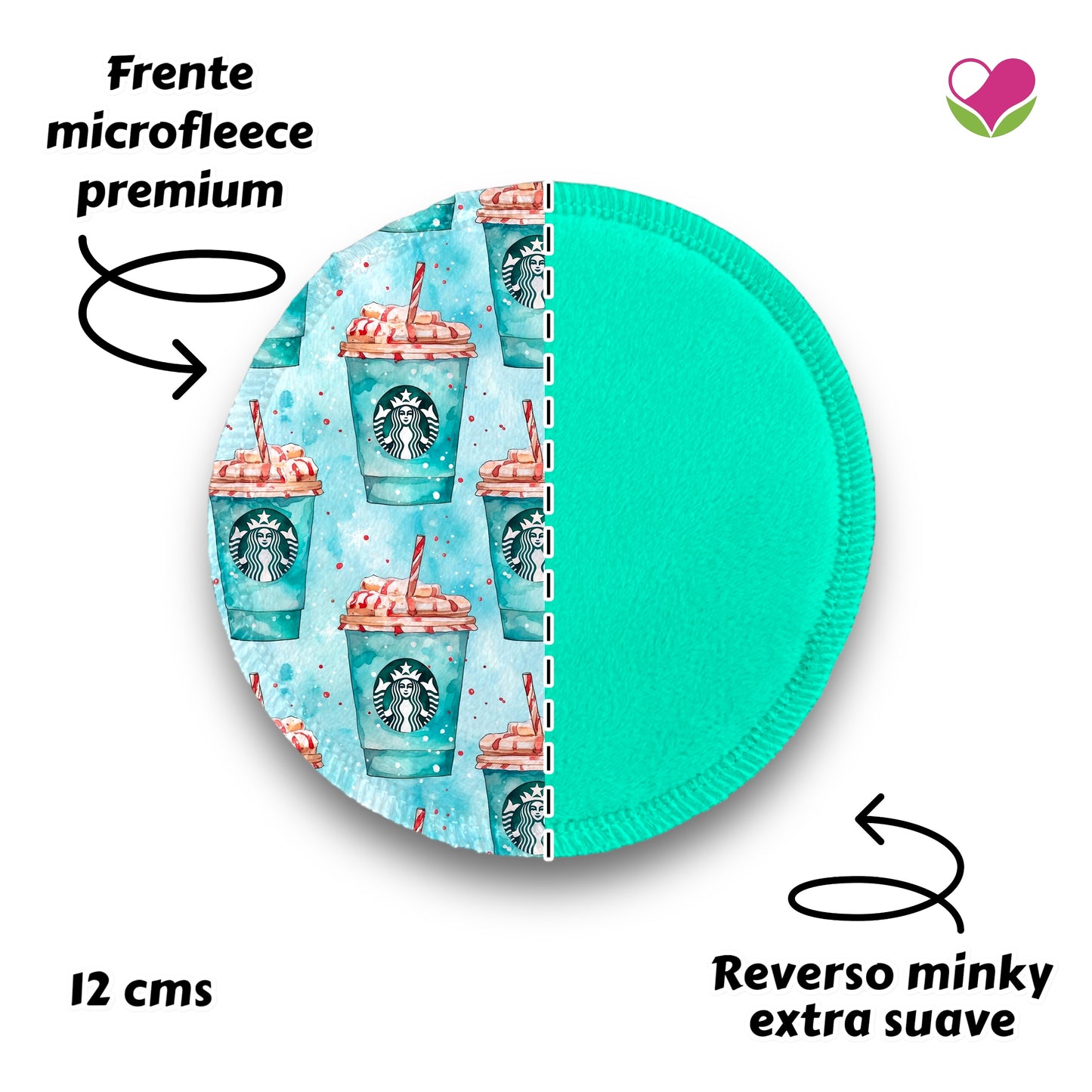 Desmaquillantes starbucks agua pack 5 piezas 12 cms