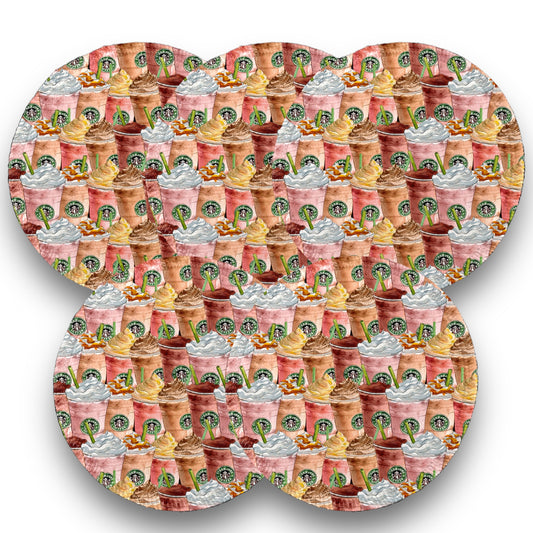 Desmaquillantes starbucks rosa pack 5 piezas 12 cms