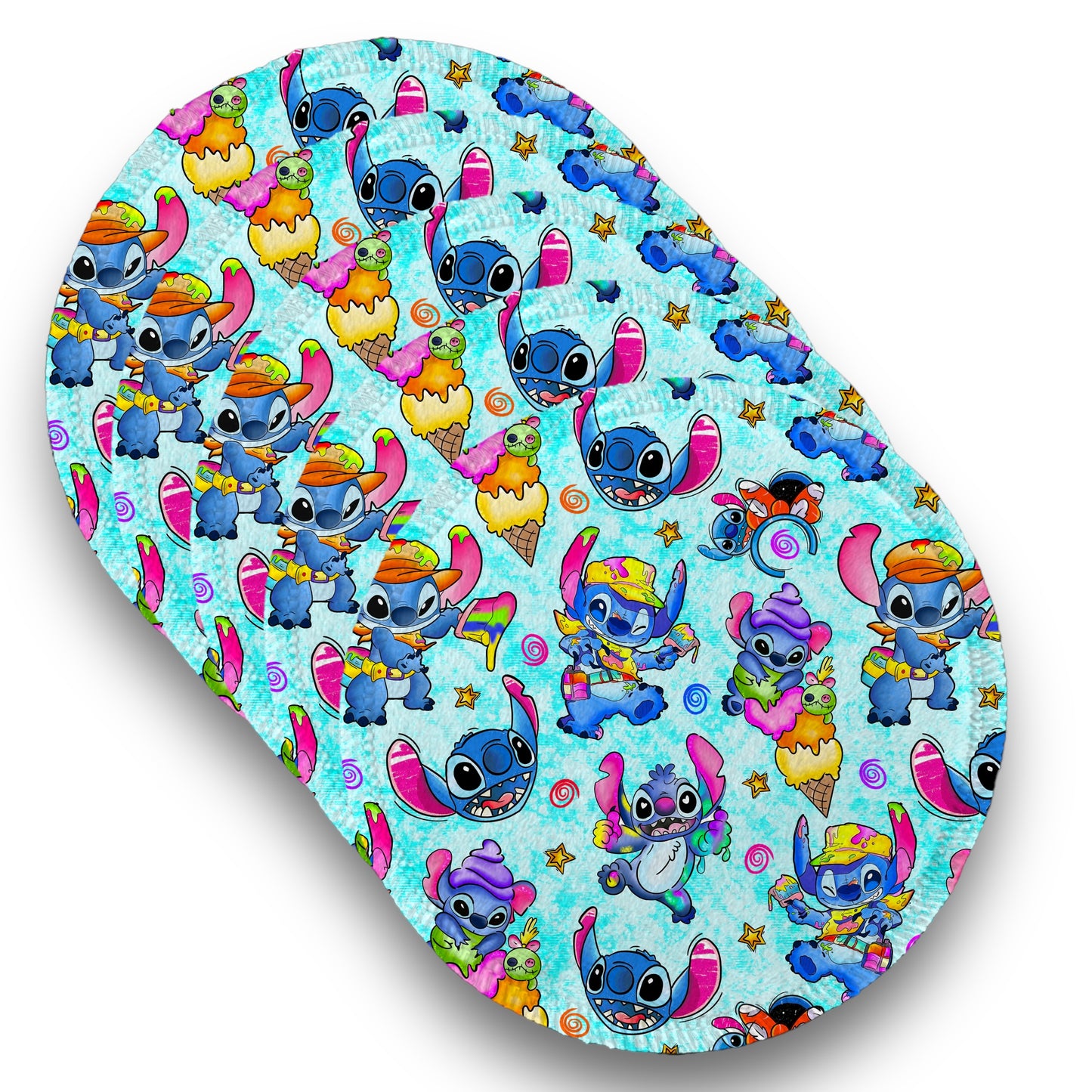 Desmaquillantes stitch pintor pack 5 piezas 12 cms