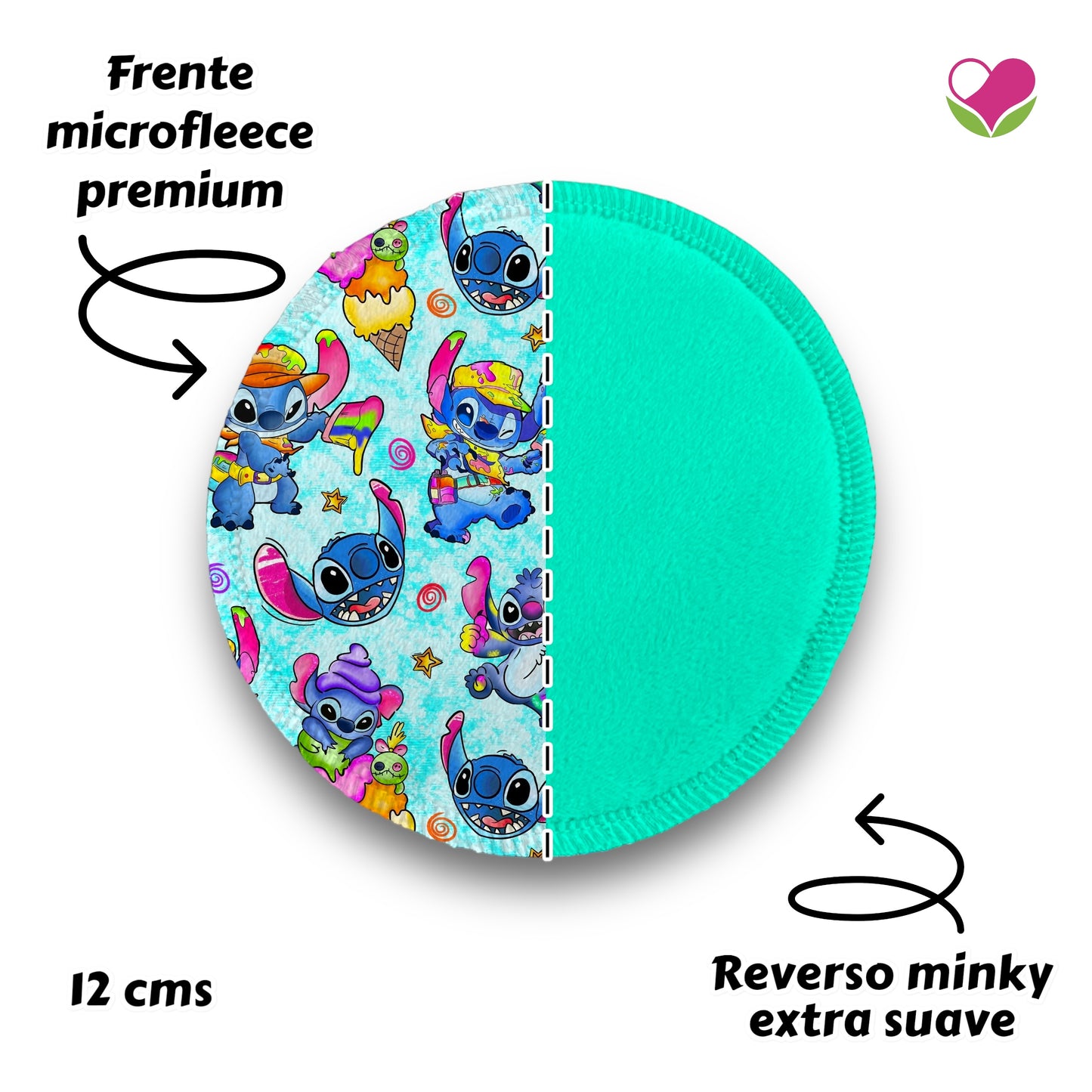 Desmaquillantes stitch pintor pack 5 piezas 12 cms