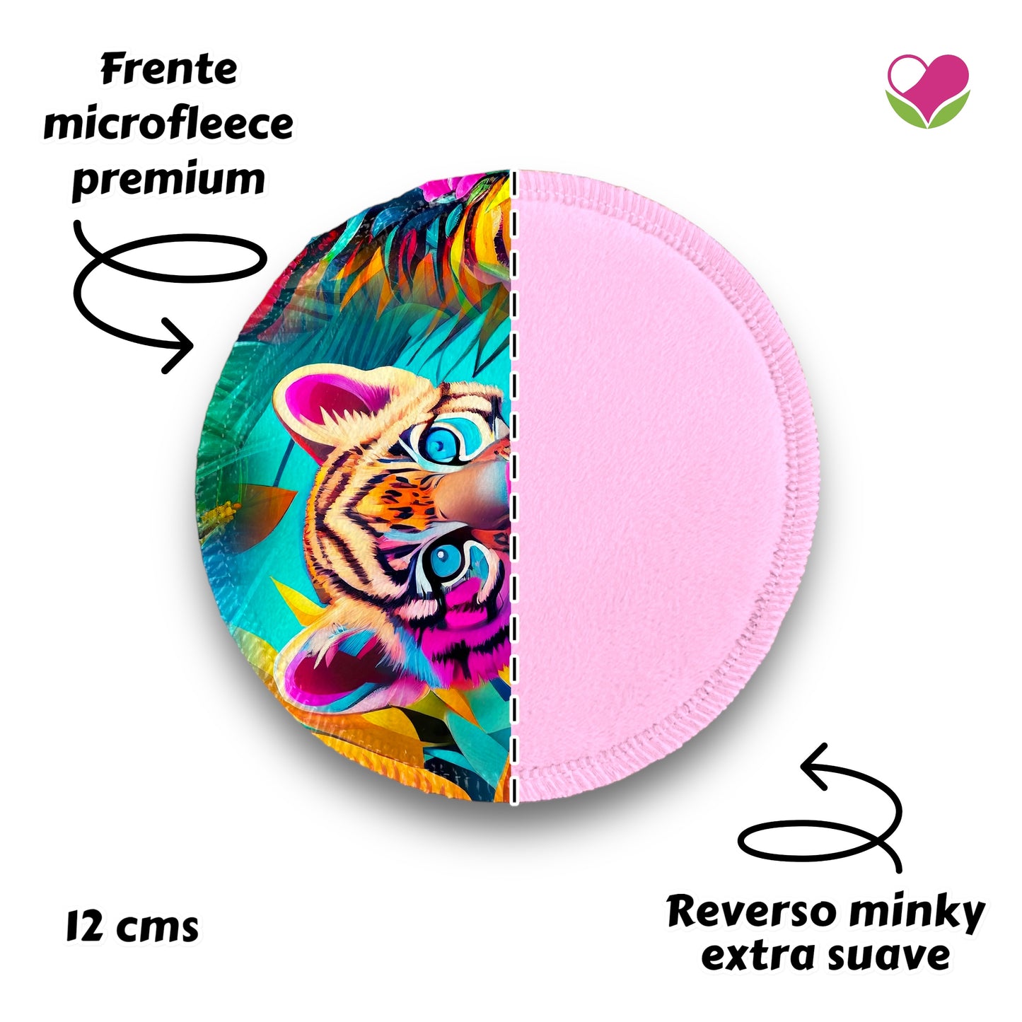 Desmaquillantes tigres new pack 5 piezas 12 cms