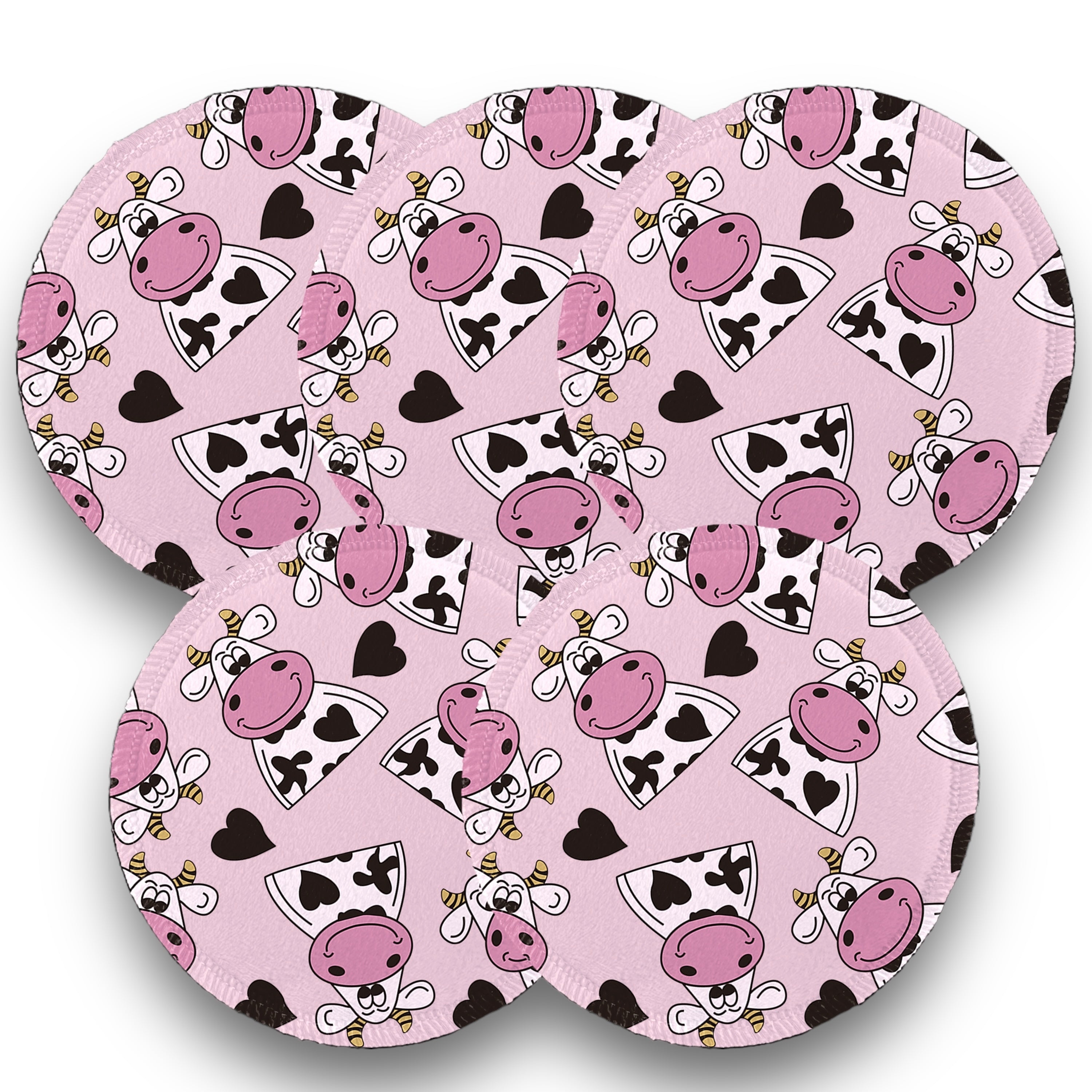 Desmaquillantes vaquitas  pack 5 piezas 12 cms