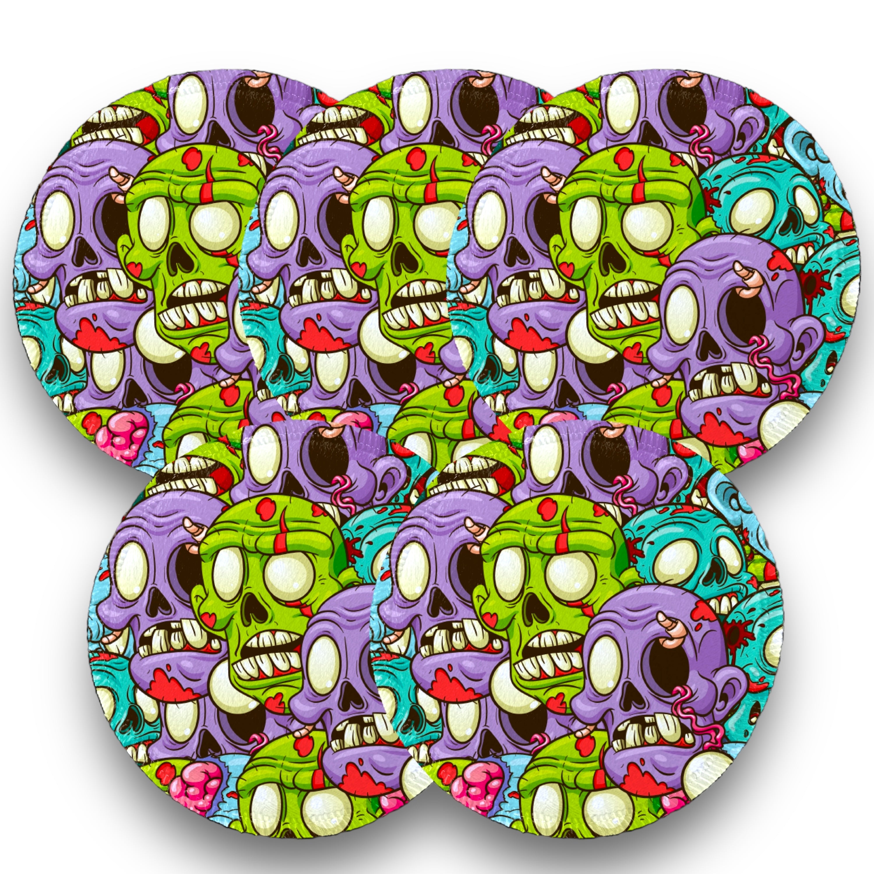 Desmaquillantes zombies pack 5 piezas 12 cms