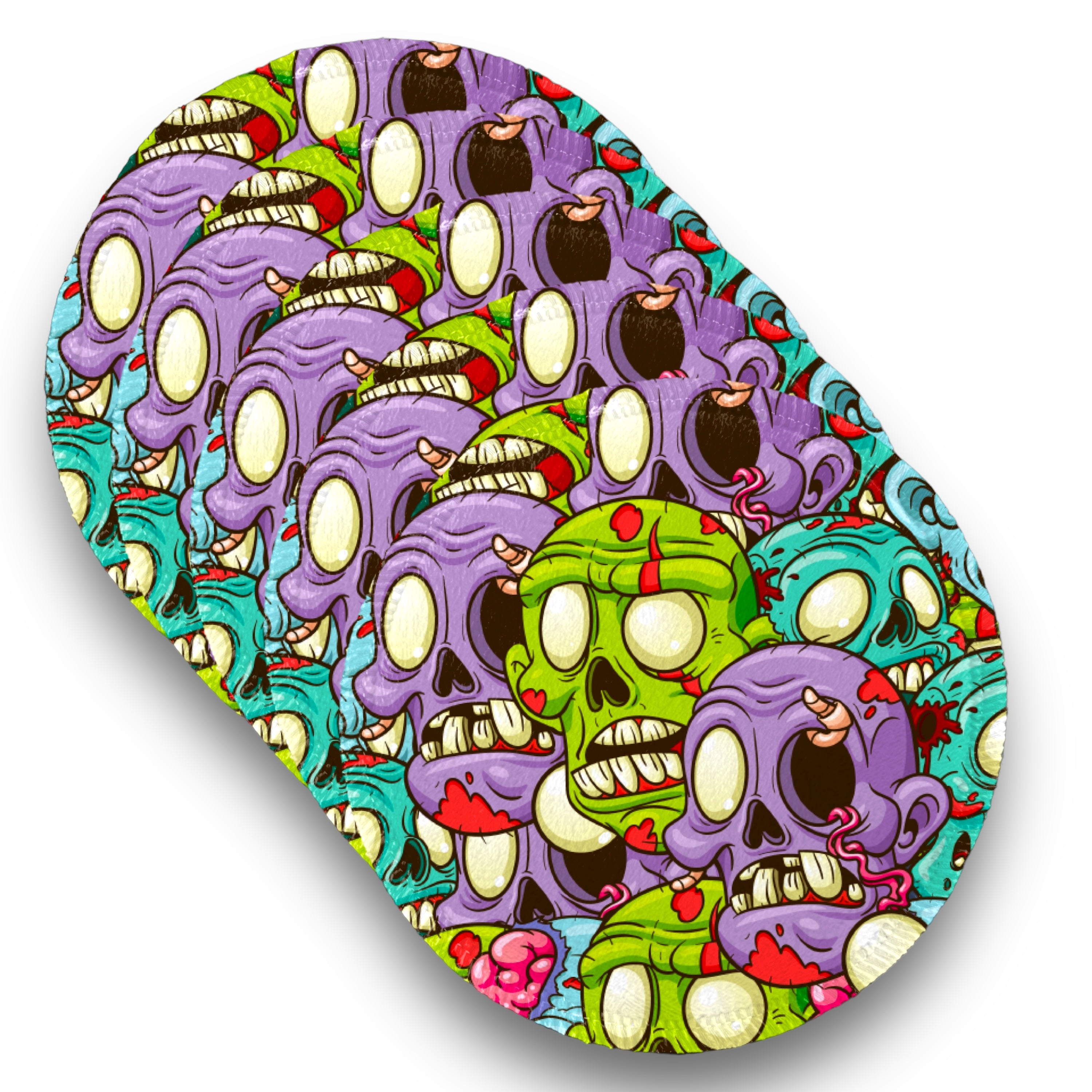 Desmaquillantes zombies pack 5 piezas 12 cms