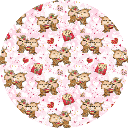 Mandil búhos enamorados