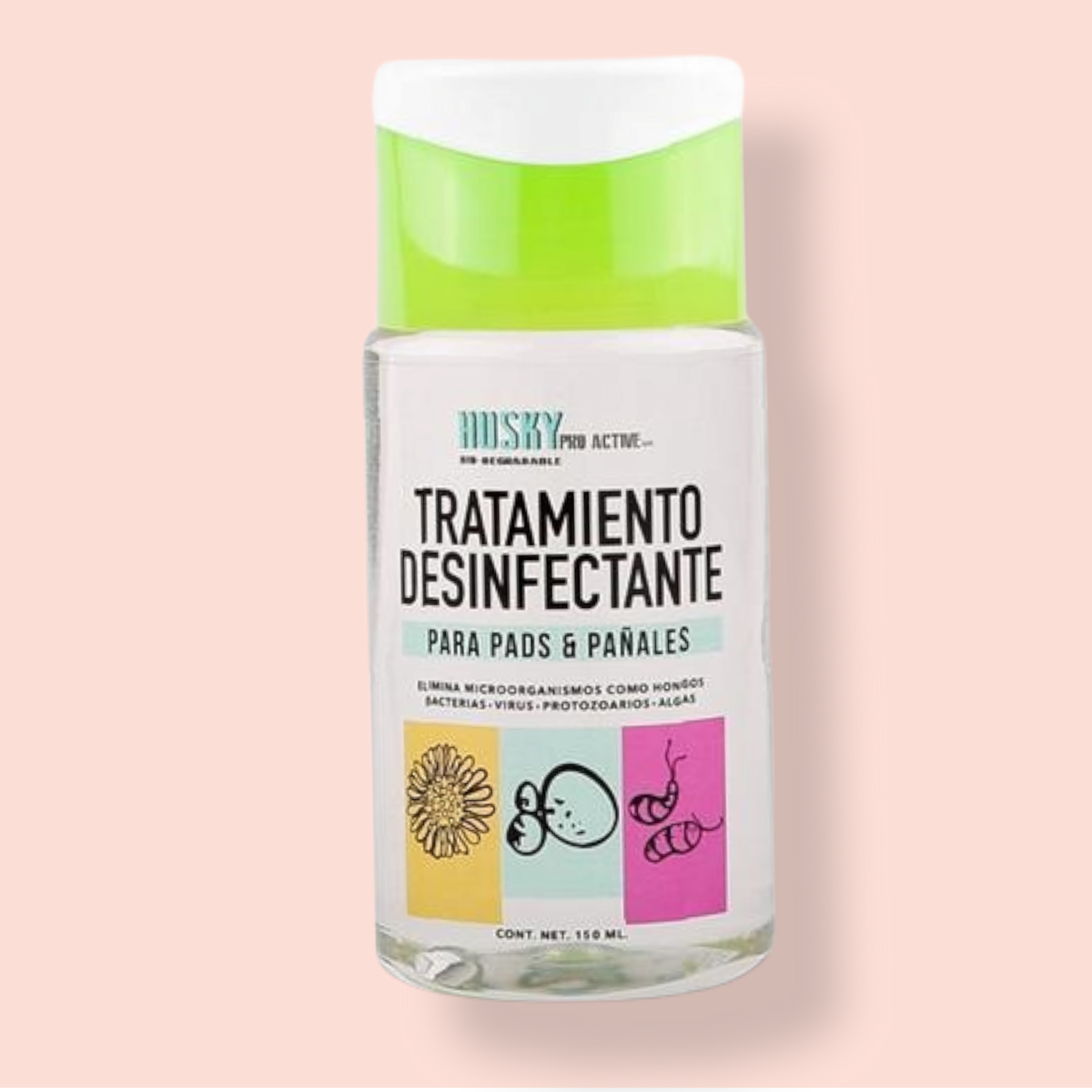 Tratamiento desinfectante para toallas y pañales 150ml